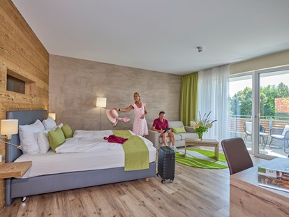 Golfurlaub - Fahrstuhl - Komfort-Doppelzimmer Gäuboden - Bachhof Resort Straubing - Hotel und Apartments