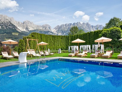 Golfurlaub - Umgebungsschwerpunkt: Berg - Tirol - Outdoor-Bereich  - Sporthotel Ellmau
