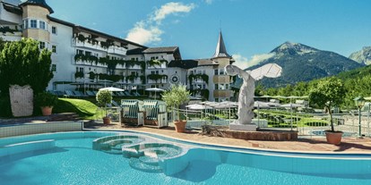 Golfurlaub - Hotel-Schwerpunkt: Golf & Reiten - Tirol - Außenpool - Posthotel Achenkirch
