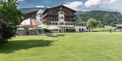 Golfurlaub - Platzreifekurs - Salzburg - Hotel Zum Jungen Römer, direkt am 1. Abschlag des GC Radstadt - Hotel Zum Jungen Römer