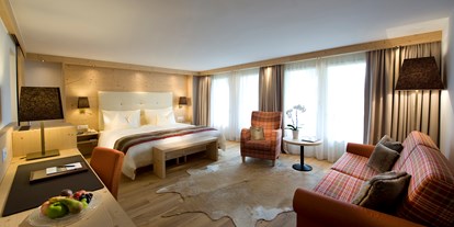 Golfurlaub - Balkon - Schweiz - Zimmer und Suiten im Alpen Chic-Stil - GOLFHOTEL Les Hauts de Gstaad & SPA