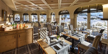 Golfurlaub - Balkon - Schweiz - Restaurant "Möserstube" - GOLFHOTEL Les Hauts de Gstaad & SPA