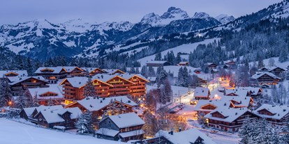 Golfurlaub - Clubhaus - Schweiz - Golfhotel im Winter - GOLFHOTEL Les Hauts de Gstaad & SPA