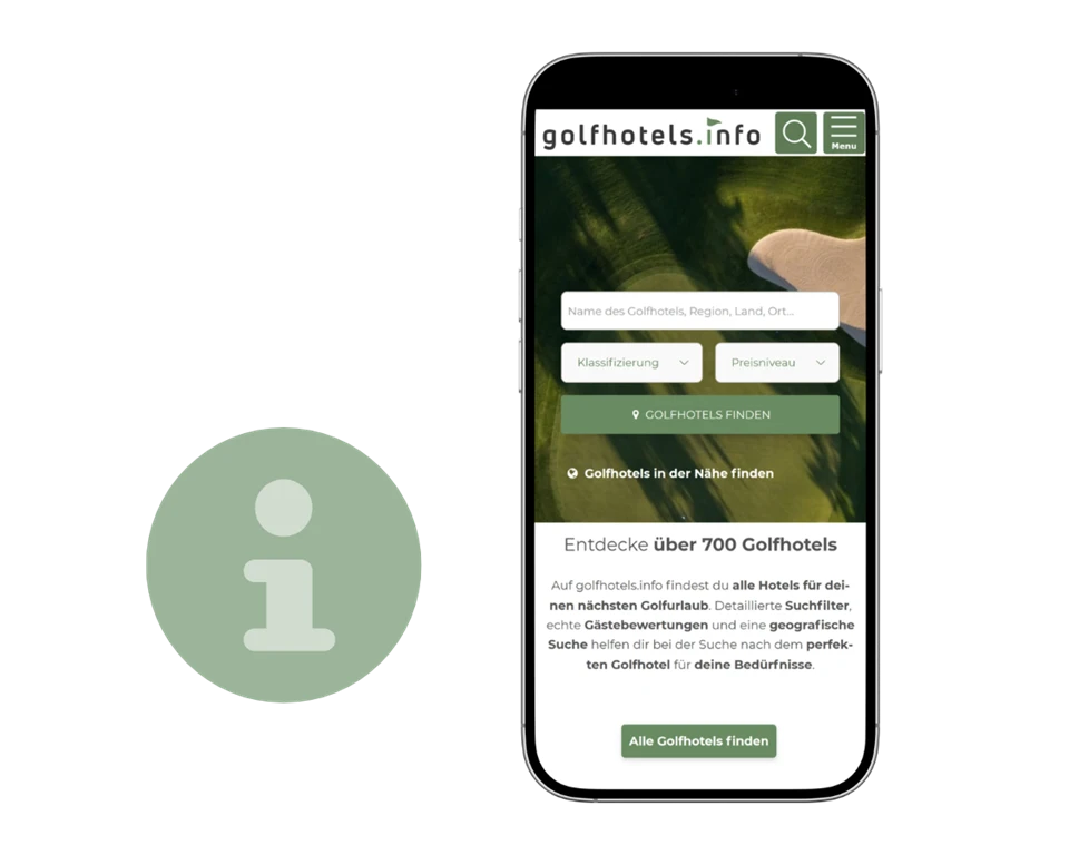 Mockup der Suchseite