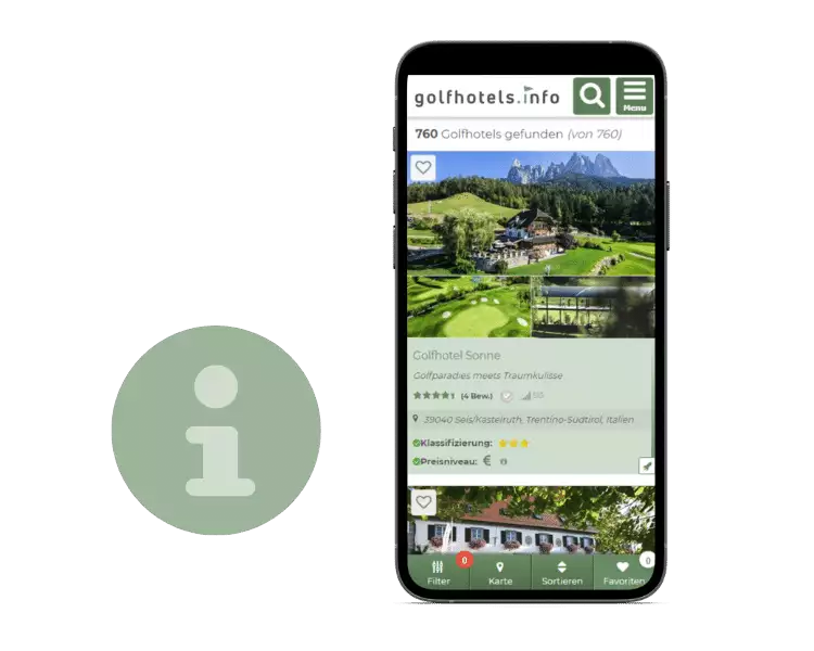 Mockup der Suchseite