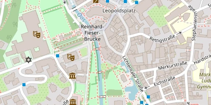 Golfhotel auf Satellitenbild