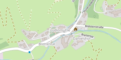 Golfhotel auf Satellitenbild