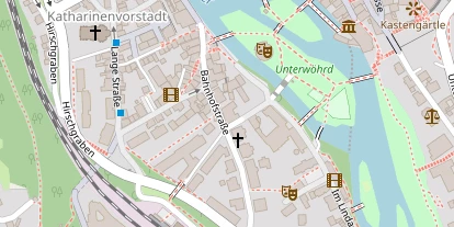 Golfhotel auf Satellitenbild