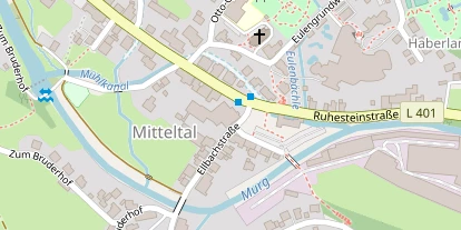 Golfhotel auf Satellitenbild