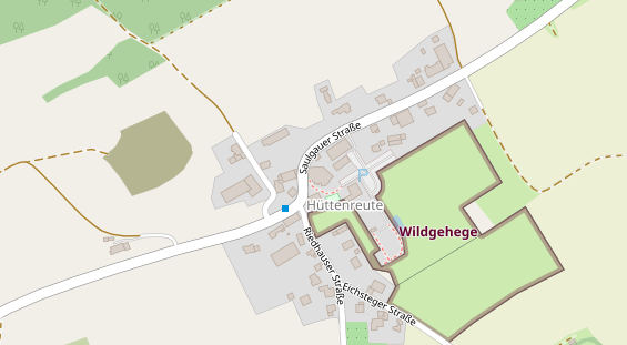 Golfhotel auf Satellitenbild