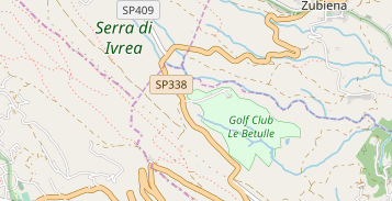 Golfhotel auf Karte