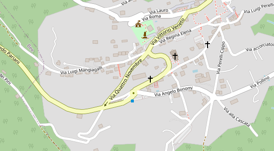 Golfhotel auf Satellitenbild