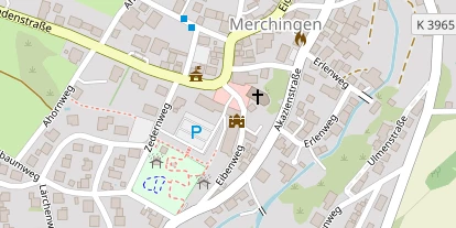 Golfhotel auf Satellitenbild