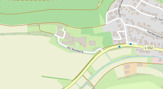 Golfhotel auf Satellitenbild