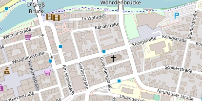 Golfhotel auf Satellitenbild