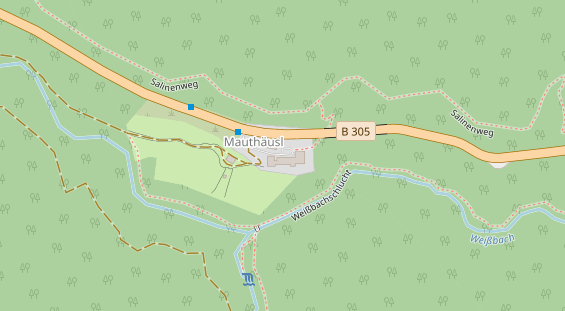 Golfhotel auf Satellitenbild