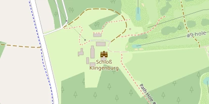 Golfhotel auf Satellitenbild