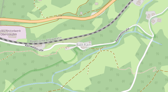 Golfhotel auf Satellitenbild