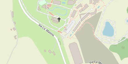 Golfhotel auf Satellitenbild