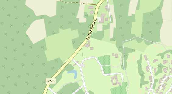 Golfhotel auf Satellitenbild