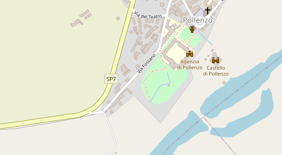 Golfhotel auf Satellitenbild