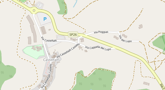 Golfhotel auf Satellitenbild