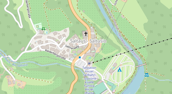 Golfhotel auf Satellitenbild