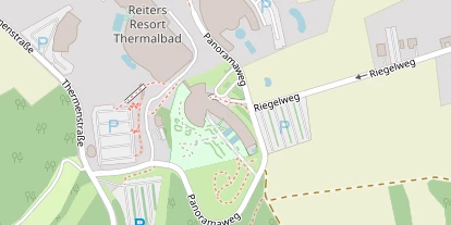 Golfhotel auf Satellitenbild