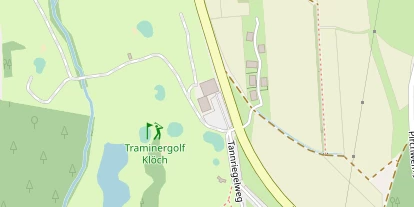 Golfhotel auf Satellitenbild