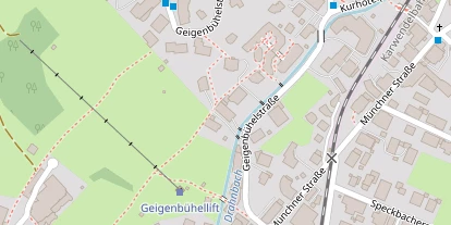 Golfhotel auf Satellitenbild