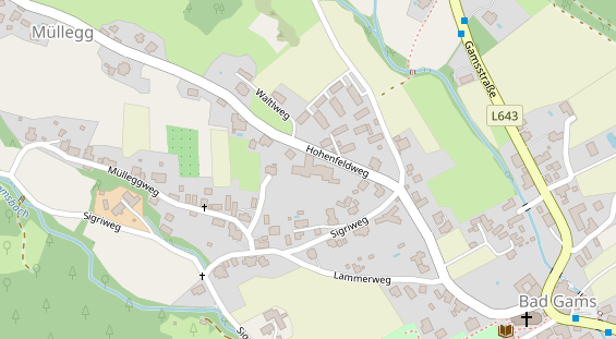 Golfhotel auf Satellitenbild