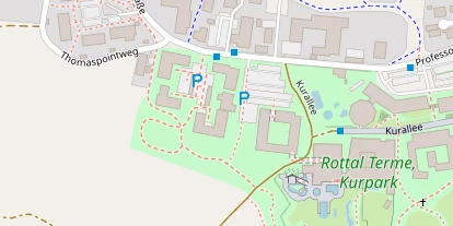 Golfhotel auf Satellitenbild
