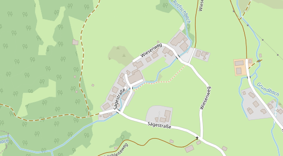 Golfhotel auf Satellitenbild