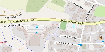 Golfhotel auf Satellitenbild
