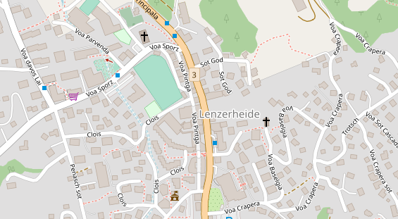 Golfhotel auf Satellitenbild