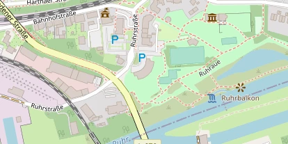 Golfhotel auf Satellitenbild