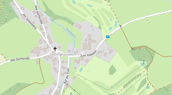 Golfhotel auf Satellitenbild