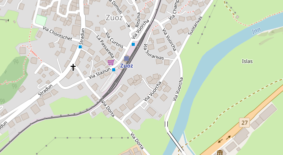 Golfhotel auf Satellitenbild