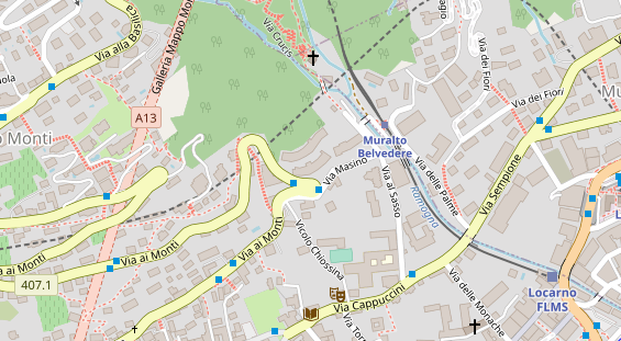 Golfhotel auf Satellitenbild