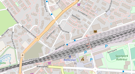 Golfhotel auf Satellitenbild