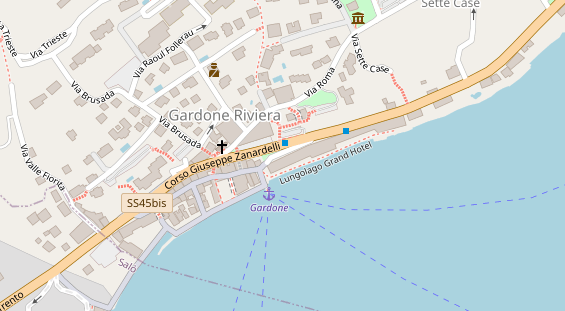 Golfhotel auf Satellitenbild