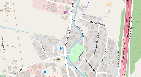 Golfhotel auf Satellitenbild