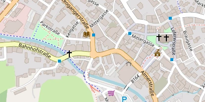 Golfhotel auf Satellitenbild