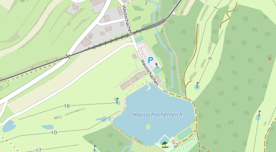 Golfhotel auf Satellitenbild