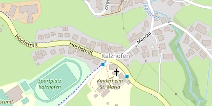 Golfhotel auf Satellitenbild