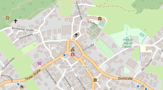 Golfhotel auf Satellitenbild