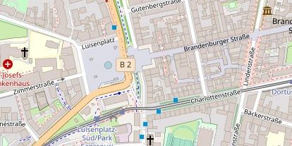 Golfhotel auf Satellitenbild