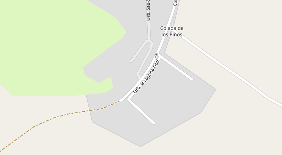 Golfhotel auf Satellitenbild