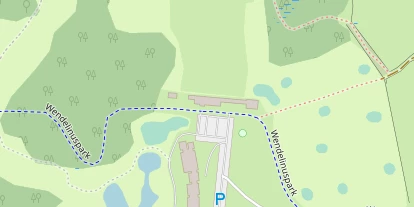 Golfhotel auf Satellitenbild