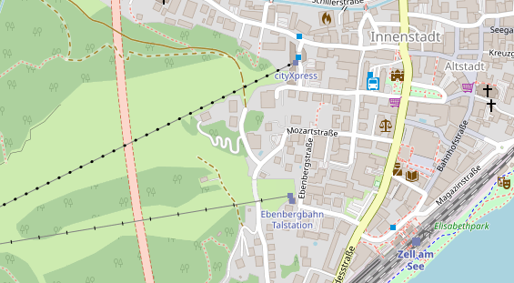 Golfhotel auf Satellitenbild